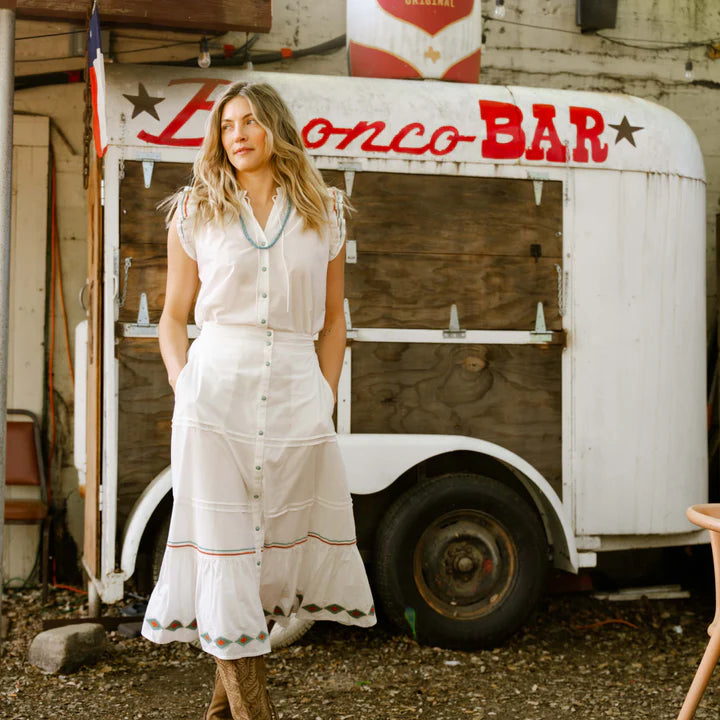 Paloma Blouse in Vintage White