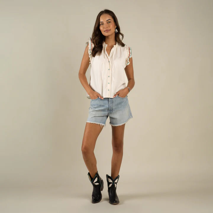 Paloma Blouse in Vintage White