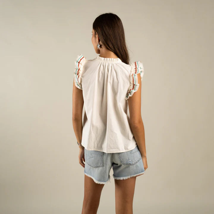 Paloma Blouse in Vintage White