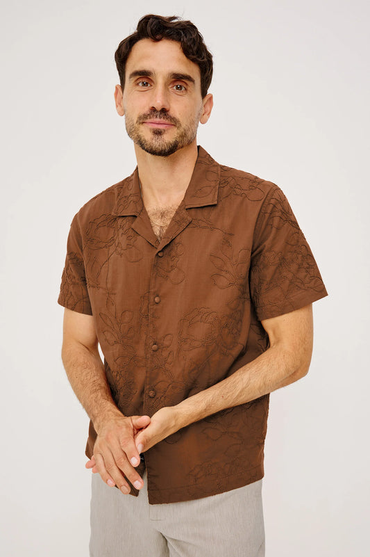 Tyler Shirt in Floral Rope Rust