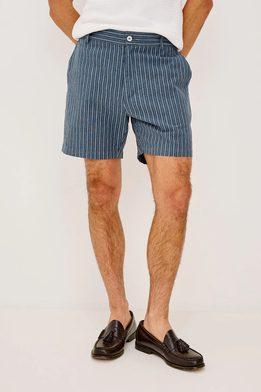 Wilson Short in Navy Multi Stripe