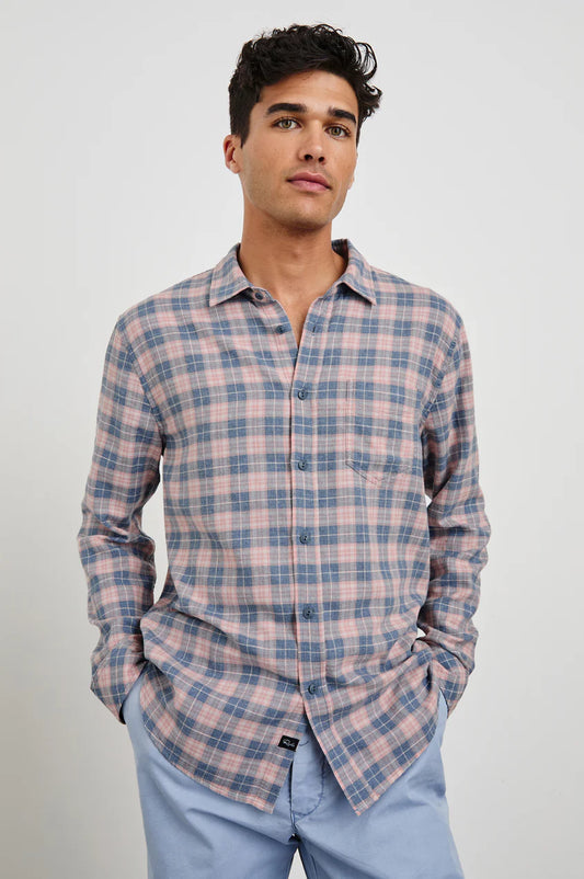 Wyatt Shirt in Blueberry Blush