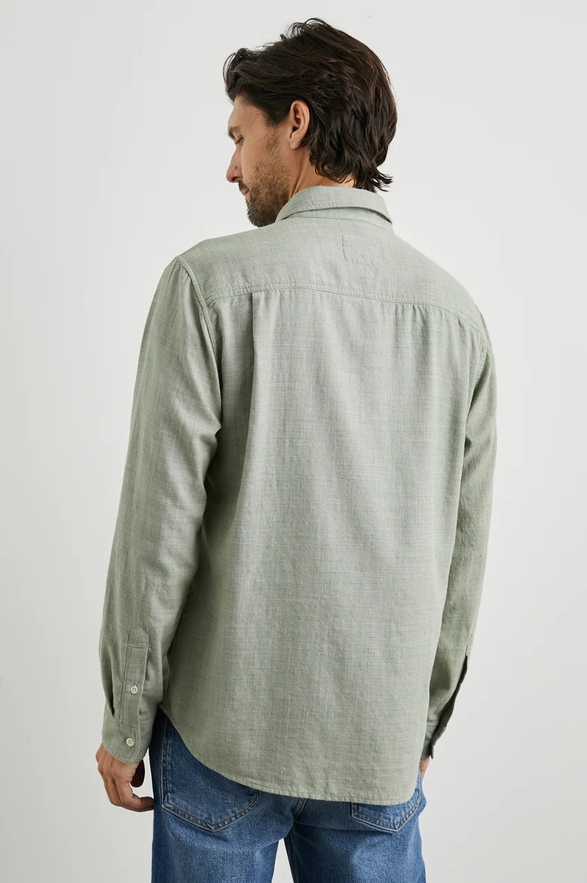 Wyatt Shirt in Jade Etch