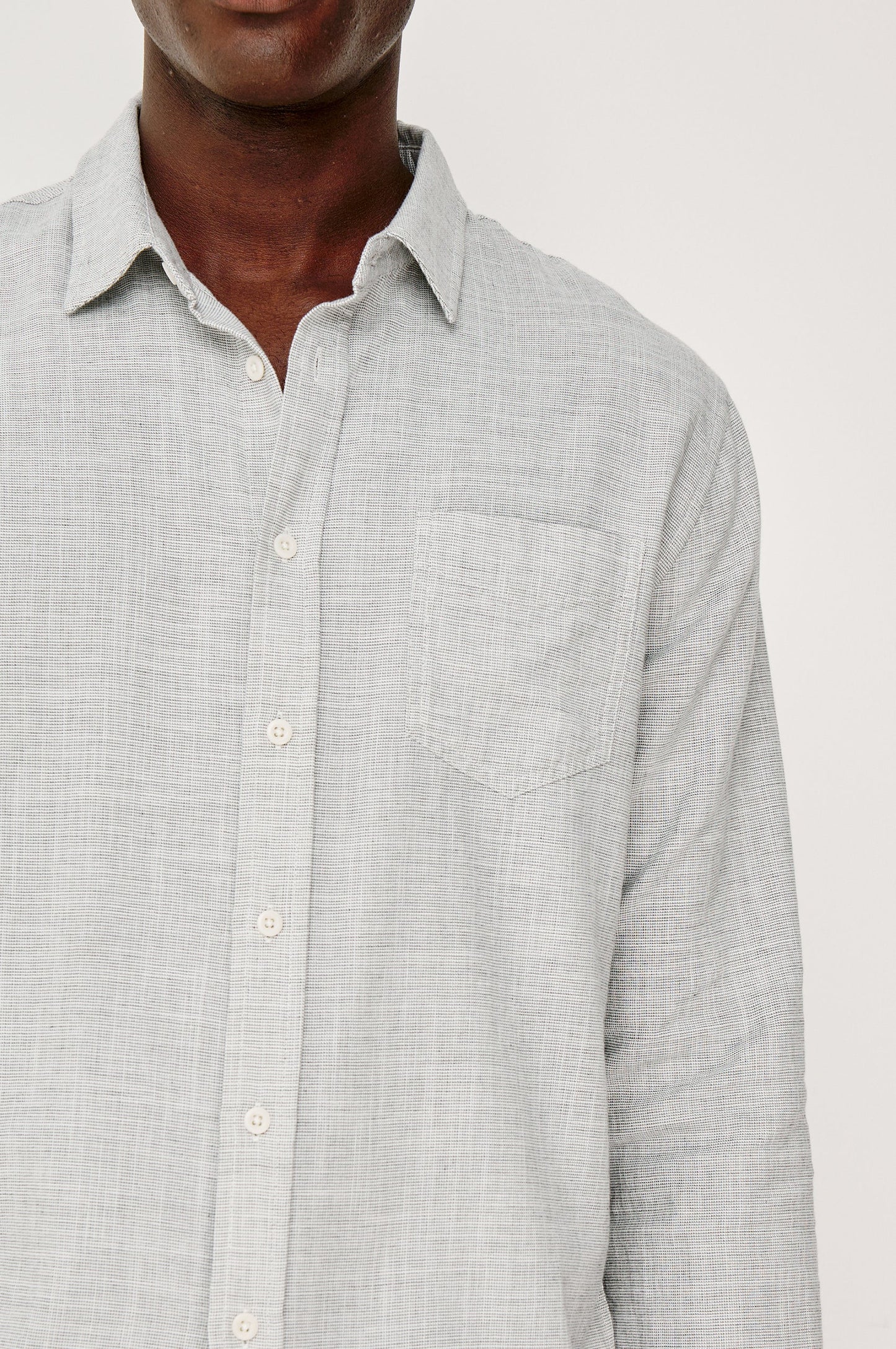 Wyatt Shirt in Platinum Etch