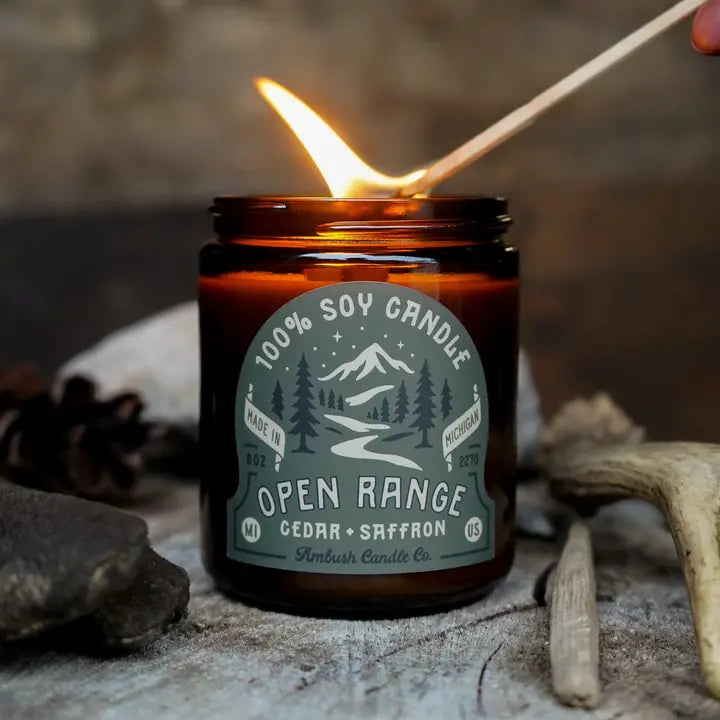 Open Range | Cedar + Saffron Candle