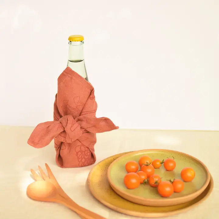 Mushrooms Linen Napkins - Set of 2
