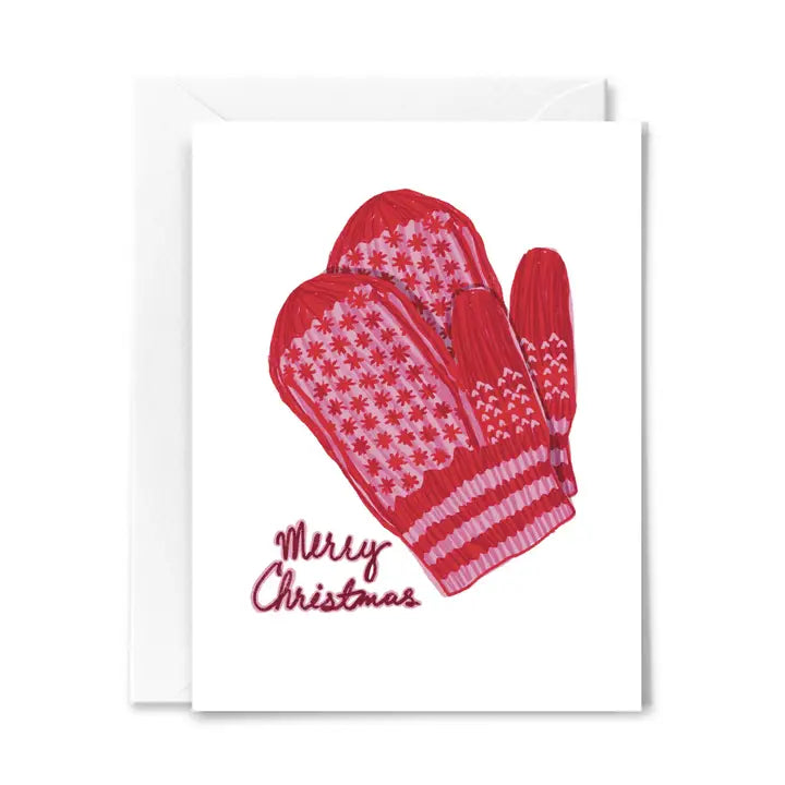 Merry Christmas Mittens Card