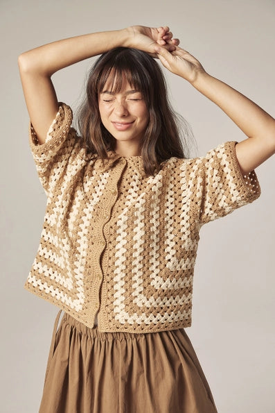 Button Down Crochet Shirt