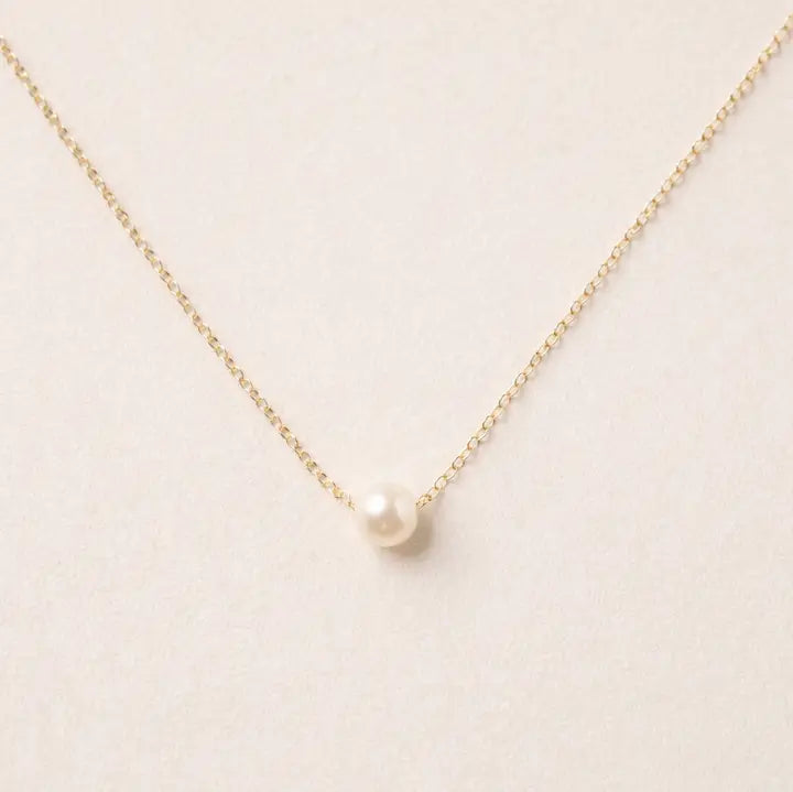 Grit Pearl Necklace | Gold Fill 16"-18"