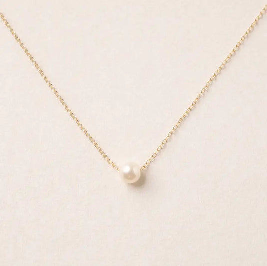 Grit Pearl Necklace | Gold Fill 16"-18"