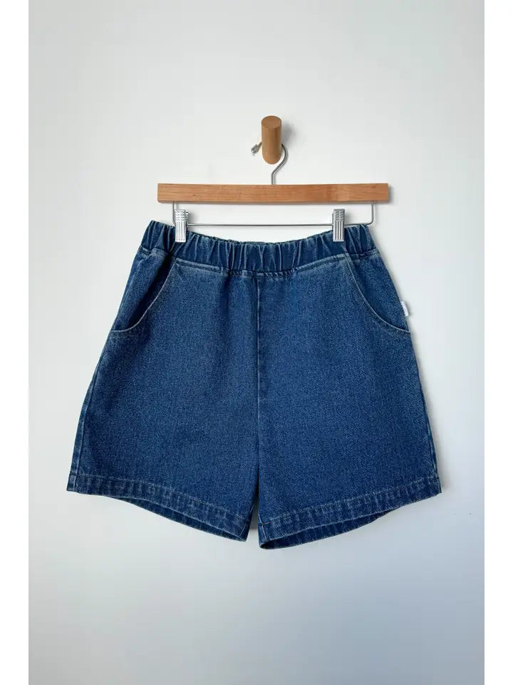 City Shorts in Blue Denim