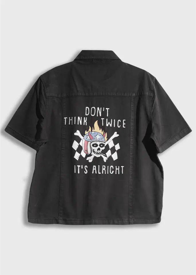 Don't Think Twice Shirt in Charcoal