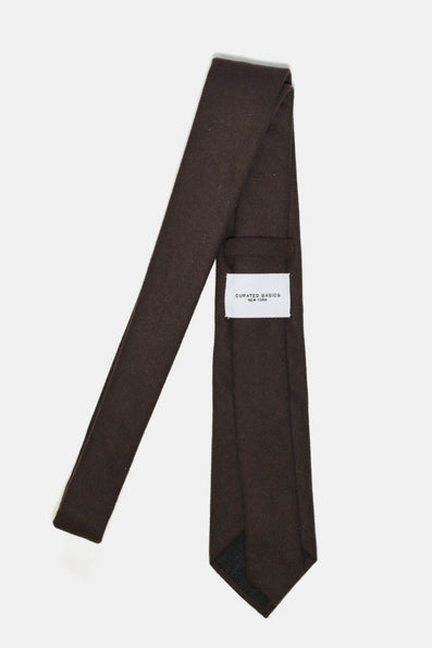Dark Brown Wool Tie