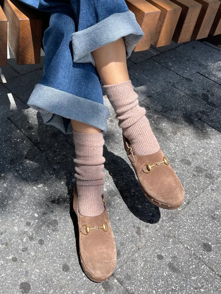 Snow Socks in Tan