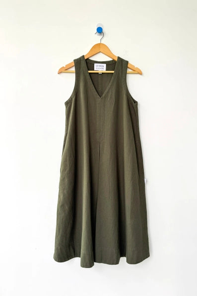 Camille Dress in Olive
