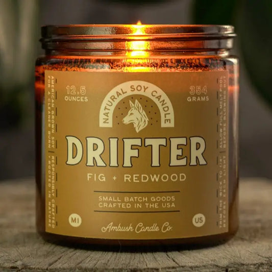 Drifter | Fig + Redwood 12.5 oz Candle