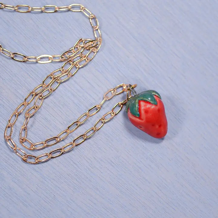 Ceramic Charm Pendant Necklace