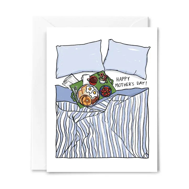 Breakfast in Bed Mom Card
