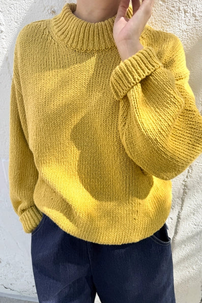 Zoe Cotton Sweater in Honey