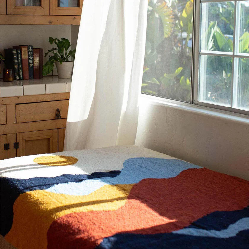 Mountains Handwoven Throw Blanket
